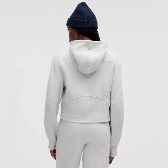 Part of MATCHING SET Lululemon Gray Sweatshirt Scuba Oversized Half-Zip Hoodie - Picture 3 of 9